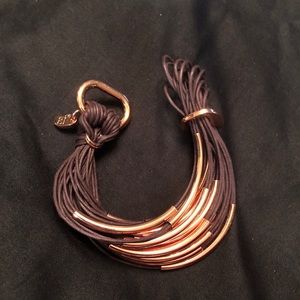 gillian julius rose gold multi tubes bracelet